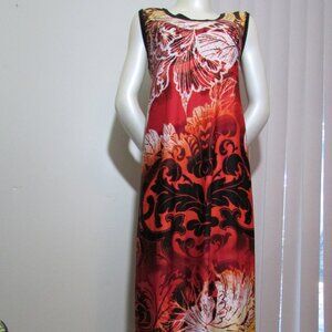 long red maxi dress long sleeve Louanne Slinky Long Sleeve Maxi Dress / Burgundy | MESHKI
